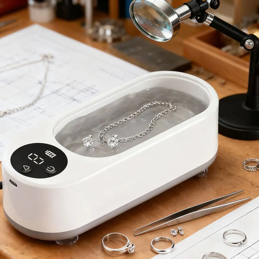 1pc High-Frequency Ultrasonic Glasses Cleaner Machine - Wireless Control, Multi-Purpose Cleaning for Eyewear and Accessories 917