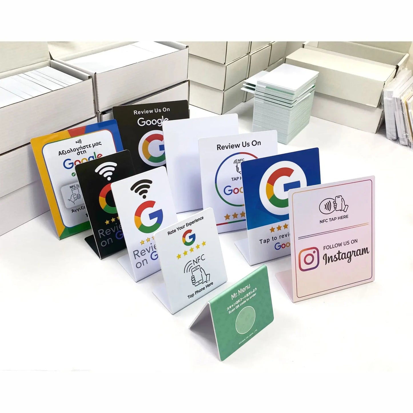 NFC Google Review Stand